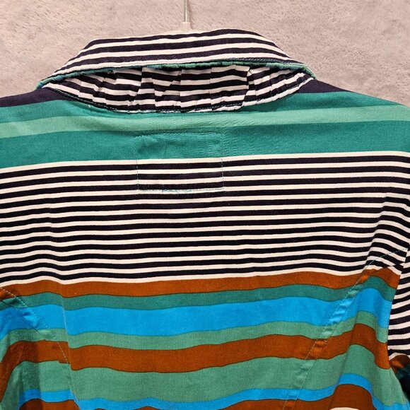 LAL cotton jacket Womens L Colorful beachy boho zip fun festive Colorful hippie - Picture 4 of 16